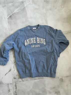 Anine Bing Sport Tyler Crewneck Sweater - Blue